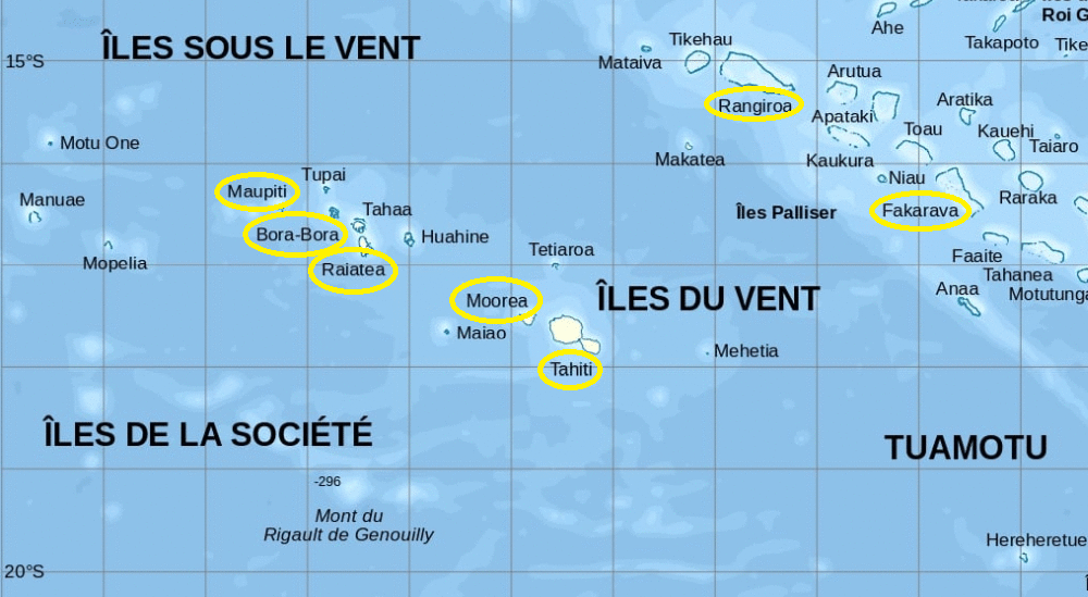 Voir la comparaison entre la Polynésie et l'Europe